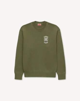 Kenzo Paris Emblem’ Embroidered Jumper in Cotton Kenzo Paris Emblem’ Embroidered Jumper in Cotton