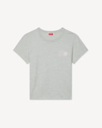 Kenzo Paris Emblem’ Embroidered Small Fit T-Shirt in Cotton