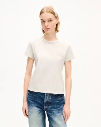 Kenzo Paris Emblem’ Embroidered Small Fit T-Shirt in Cotton