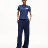 Kenzo Paris Emblem’ Embroidered Small Fit T-Shirt in Cotton Kenzo Paris Emblem’ Embroidered Small Fit T-Shirt in Cotton