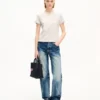 Kenzo Paris Emblem’ Embroidered Small Fit T-Shirt in Cotton Kenzo Paris Emblem’ Embroidered Small Fit T-Shirt in Cotton