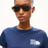 Kenzo Paris Emblem’ Embroidered Small Fit T-Shirt in Cotton Kenzo Paris Emblem’ Embroidered Small Fit T-Shirt in Cotton