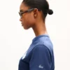 Kenzo Paris Emblem’ Embroidered Small Fit T-Shirt in Cotton Kenzo Paris Emblem’ Embroidered Small Fit T-Shirt in Cotton