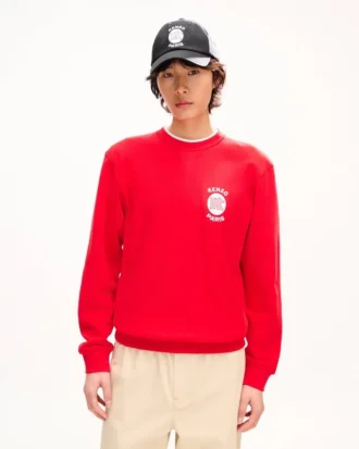 Kenzo Paris Emblem’ Embroidered Sweatshirt in Cotton