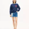 Kenzo Paris Emblem’ Embroidered Sweatshirt in Cotton Kenzo Paris Emblem’ Embroidered Sweatshirt in Cotton