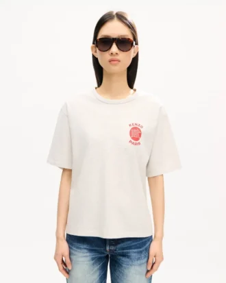 Kenzo Paris Emblem’ Loose T-Shirt in Cotton