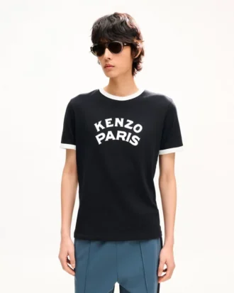 Kenzo Paris Emblem’ Slim T-Shirt in Cotton