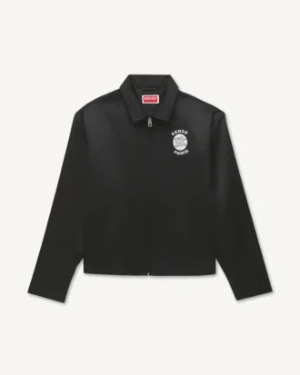 Kenzo Paris Emblem’ Zipped Coach Jacket in Coated Nylon Kenzo Paris Emblem’ Zipped Coach Jacket in Coated Nylon