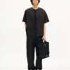 Kenzo Signature’ Baseball Short Sleeve Shirt in Cotton Poplin Kenzo Signature’ Baseball Short Sleeve Shirt in Cotton Poplin