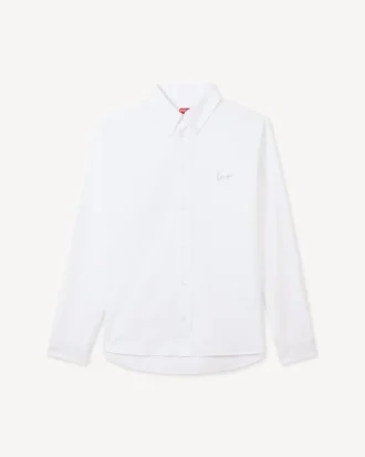 Kenzo Signature’ Casual Shirt in Seersucker Cotton
