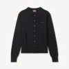 Kenzo Signature’ Embroidered Cardigan in Merino Wool Kenzo Signature’ Embroidered Cardigan in Merino Wool