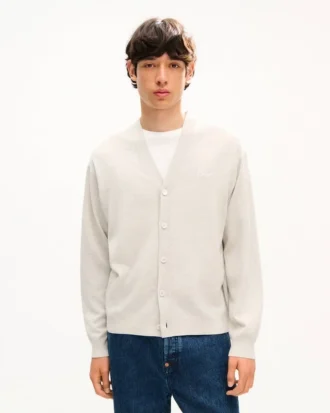 Kenzo Signature’ Embroidered Cardigan in Merino Wool