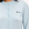 Kenzo Signature’ Embroidered Cardigan in Merino Wool Kenzo Signature’ Embroidered Cardigan in Merino Wool