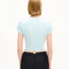 Kenzo Signature’ Embroidered Cropped T-Shirt in Cotton Kenzo Signature’ Embroidered Cropped T-Shirt in Cotton