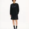 Kenzo Signature’ Embroidered Long Sleeve T-Shirt in Cotton Kenzo Signature’ Embroidered Long Sleeve T-Shirt in Cotton