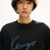 Kenzo Signature’ Embroidered Long Sleeve T-Shirt in Cotton Kenzo Signature’ Embroidered Long Sleeve T-Shirt in Cotton