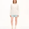 Kenzo Signature’ Embroidered Long Sleeves T-Shirt in Cotton Kenzo Signature’ Embroidered Long Sleeves T-Shirt in Cotton