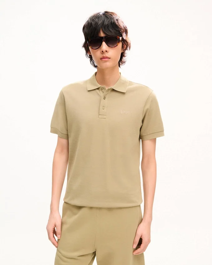 Kenzo Signature’ Embroidered Slim Polo in Cotton Kenzo Signature’ Embroidered Slim Polo in Cotton