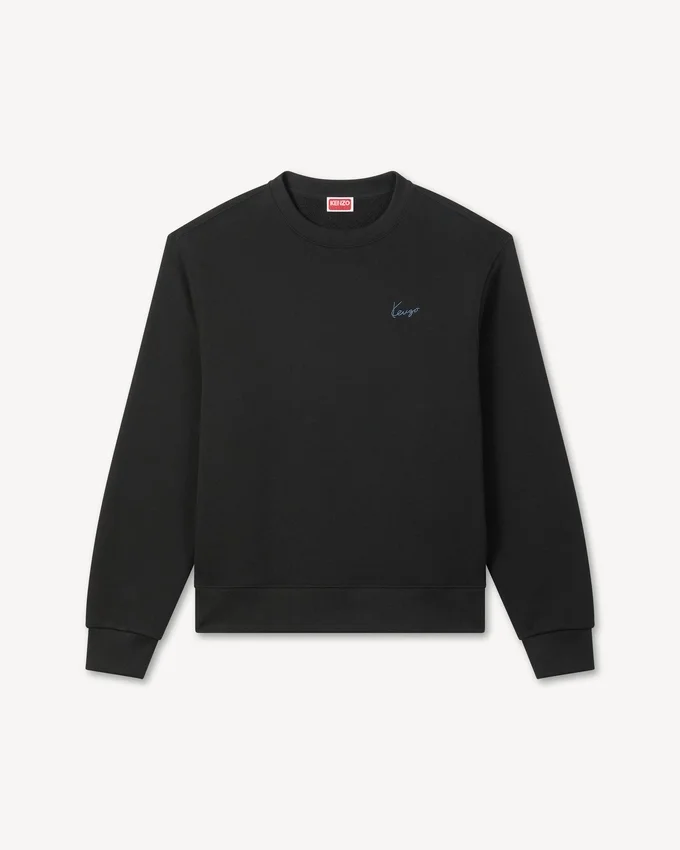 Kenzo Signature’ Embroidered Sweatshirt in Cotton Kenzo Signature’ Embroidered Sweatshirt in Cotton