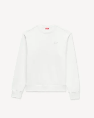 Kenzo Signature’ Embroidered Sweatshirt in Cotton
