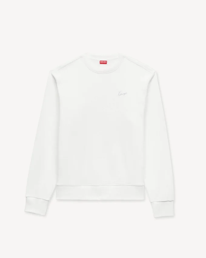 Kenzo Signature’ Embroidered Sweatshirt in Cotton Kenzo Signature’ Embroidered Sweatshirt in Cotton