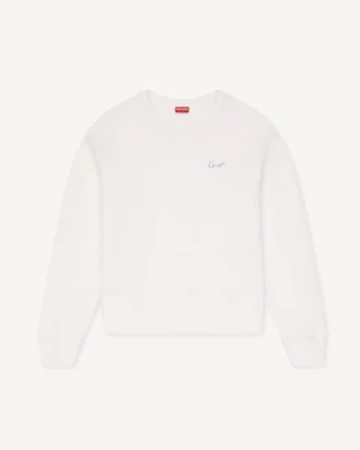 Kenzo Signature’ Embroidered Sweatshirt in Cotton