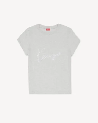 kenzo signature embroidered t shirt in cotton 1 12 330x413 - Kenzo Signature' Embroidered T-Shirt in Cotton