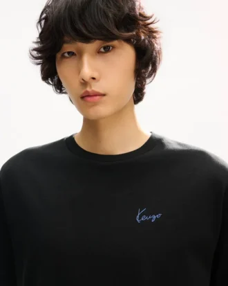 Kenzo Signature’ Embroidered T-Shirt in Cotton