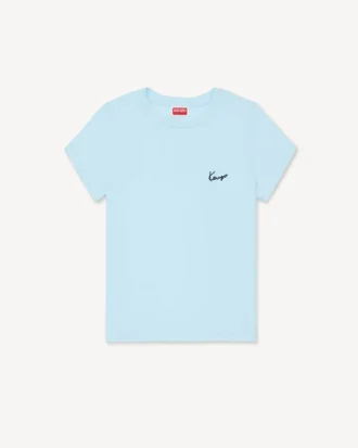 Kenzo Signature’ Embroidered T-Shirt in Cotton