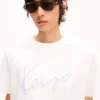 Kenzo Signature’ Embroidered T-Shirt in Cotton