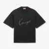 Kenzo Signature’ Embroidered T-Shirt in Merino Wool Kenzo Signature’ Embroidered T-Shirt in Merino Wool