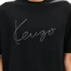 Kenzo Signature’ Embroidered T-Shirt in Merino Wool Kenzo Signature’ Embroidered T-Shirt in Merino Wool