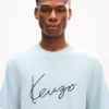 Kenzo Signature’ Embroidered T-Shirt in Merino Wool Kenzo Signature’ Embroidered T-Shirt in Merino Wool