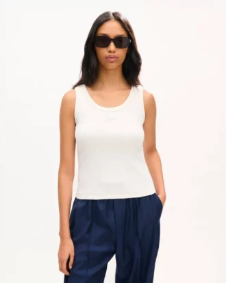 kenzo signature embroidered tank top in cotton 2 1 330x413 - Kenzo Signature' Embroidered Tank Top in Cotton