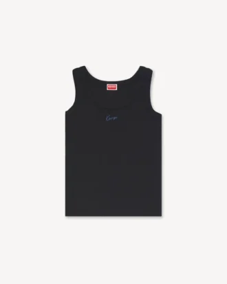 Kenzo Signature’ Embroidered Tank Top in Cotton