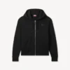Kenzo Signature’ Embroidered Zip up Hoodie in Cotton Kenzo Signature’ Embroidered Zip up Hoodie in Cotton