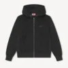 Kenzo Signature’ Embroidered Zip-Up Hoodie in Cotton Kenzo Signature’ Embroidered Zip-Up Hoodie in Cotton