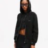 Kenzo Signature’ Embroidered Zip-Up Hoodie in Cotton Kenzo Signature’ Embroidered Zip-Up Hoodie in Cotton