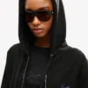 Kenzo Signature’ Embroidered Zip-Up Hoodie in Cotton Kenzo Signature’ Embroidered Zip-Up Hoodie in Cotton