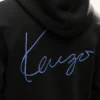 Kenzo Signature’ Embroidered Zip up Hoodie in Cotton Kenzo Signature’ Embroidered Zip up Hoodie in Cotton