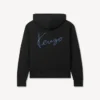 Kenzo Signature’ Embroidered Zip up Hoodie in Cotton Kenzo Signature’ Embroidered Zip up Hoodie in Cotton