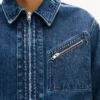 Kenzo Signature’ Genderless Utility Jacket in Japanese Denim Kenzo Signature’ Genderless Utility Jacket in Japanese Denim
