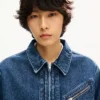 Kenzo Signature’ Genderless Utility Jacket in Japanese Denim Kenzo Signature’ Genderless Utility Jacket in Japanese Denim
