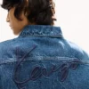 Kenzo Signature’ Genderless Utility Jacket in Japanese Denim Kenzo Signature’ Genderless Utility Jacket in Japanese Denim