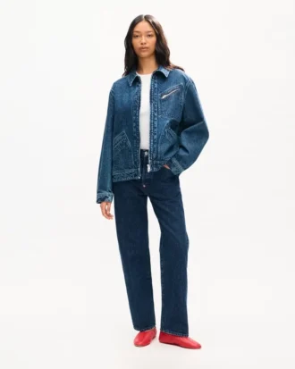 Kenzo Signature’ Genderless Utility Jacket in Japanese Denim Kenzo Signature’ Genderless Utility Jacket in Japanese Denim