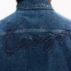 Kenzo Signature’ Genderless Utility Jacket in Japanese Denim Kenzo Signature’ Genderless Utility Jacket in Japanese Denim