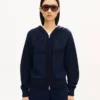 Kenzo Signature’ Knitted Zip-Up Hoodie in Cotton Wool Kenzo Signature’ Knitted Zip-Up Hoodie in Cotton Wool