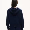 Kenzo Signature’ Knitted Zip-Up Hoodie in Cotton Wool Kenzo Signature’ Knitted Zip-Up Hoodie in Cotton Wool