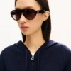 Kenzo Signature’ Knitted Zip-Up Hoodie in Cotton Wool Kenzo Signature’ Knitted Zip-Up Hoodie in Cotton Wool