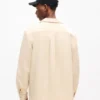 Kenzo Signature’ Oversized Shirt in Herringbone Cotton
